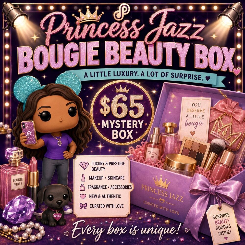 Princess Jazz Bougie Beauty Box | Luxury Beauty Mystery Box